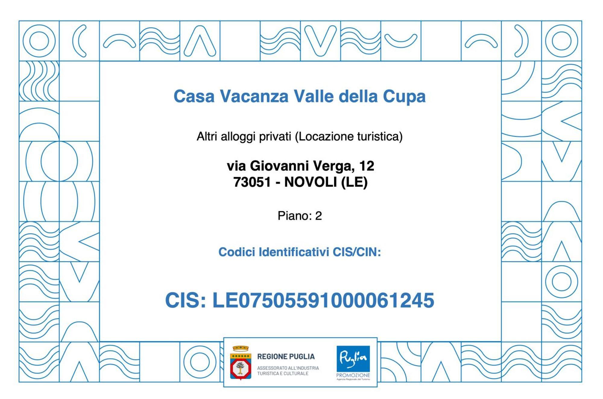 Casa Vacanza Valle Della Cupa Novoli Dış mekan fotoğraf
